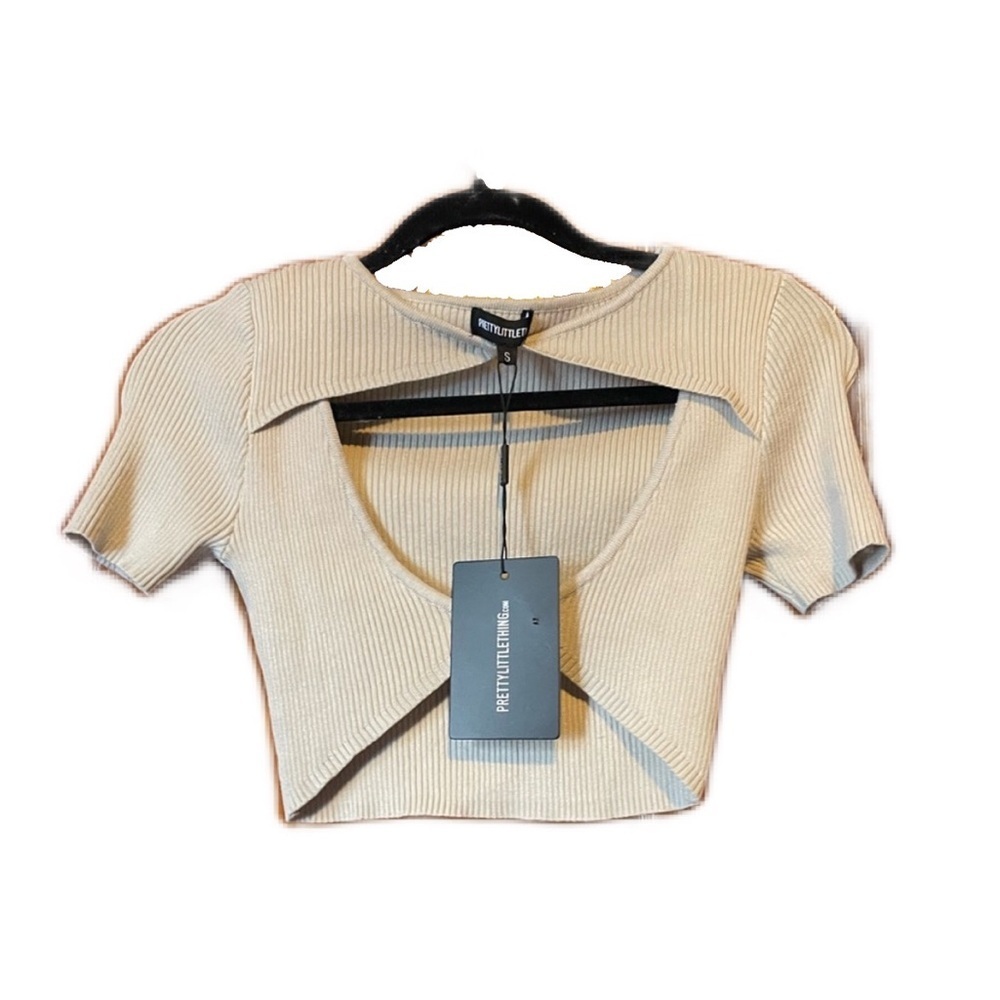 NWT pretty little thing crop top size S